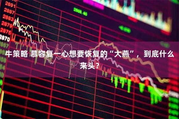 牛策略 慕容复一心想要恢复的“大燕”，到底什么来头？